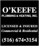 An employee at O'Keefe Plumbing & Heating, Inc